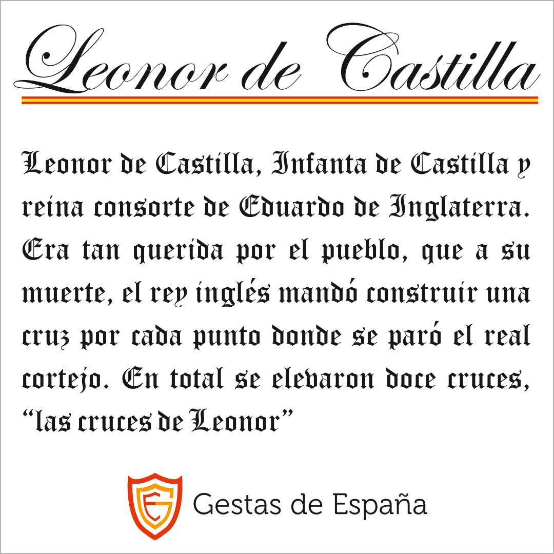 Leonor de Castilla/Baño Oro 18K